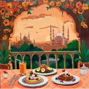 Maryam Arslan, 40 x 40 Inch, Glitter and Oil on Canvas, AC-MARS-001